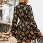 Floral Print  Mini Dress For Woman