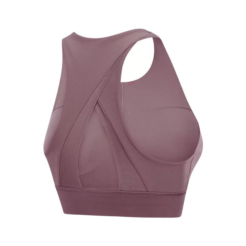 High-neck Push Up sport Bras