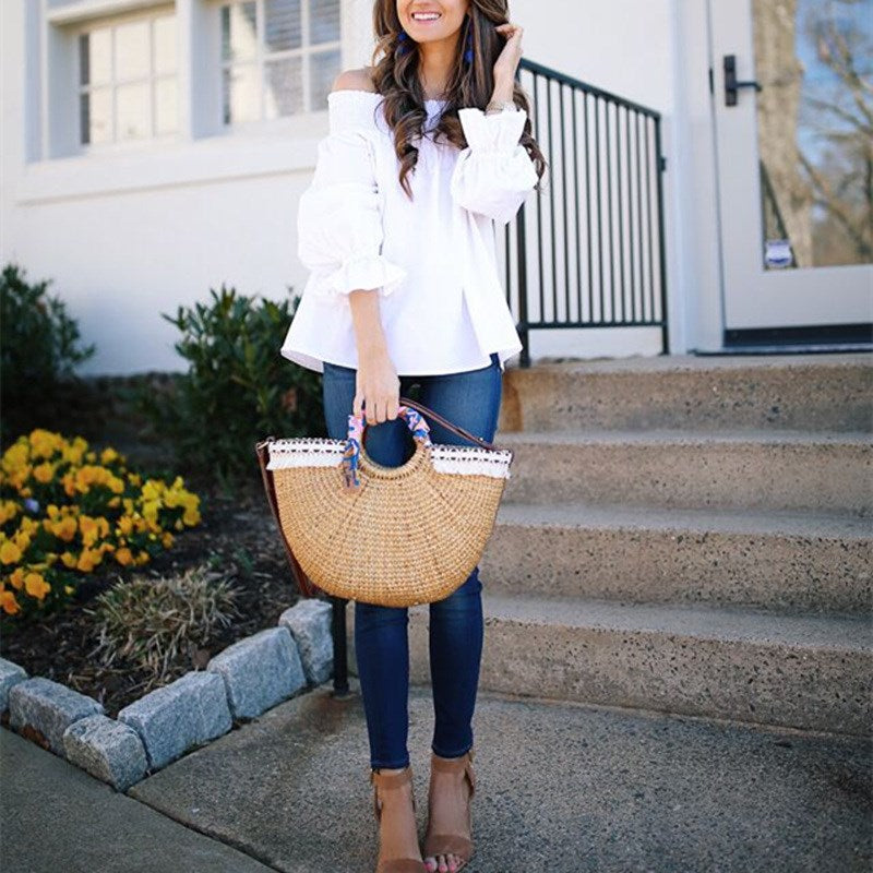 Off Shoulder Strapless Blouse