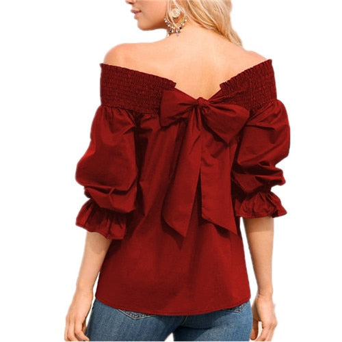 Off Shoulder Strapless Blouse