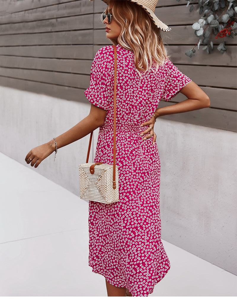 Long Sleeve Floral  Dress