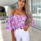 Off Shoulder Cami Floral