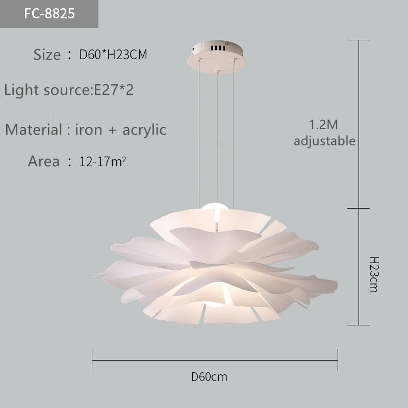 Modern LED Warm Indoor Lighting Chandelier Nordic Design