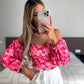 Off Shoulder Cami Floral