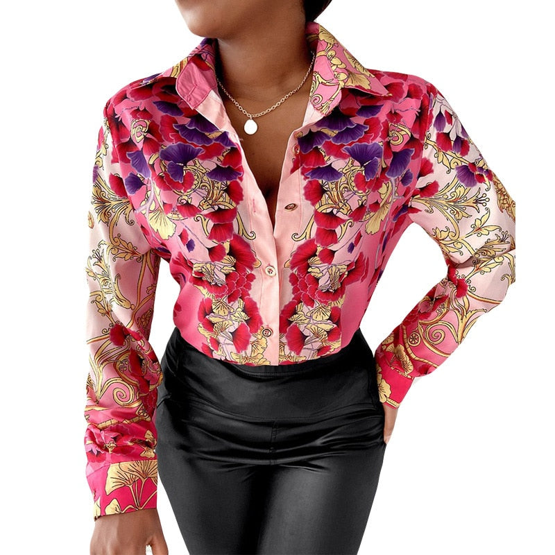 V-Neck Floral blouses