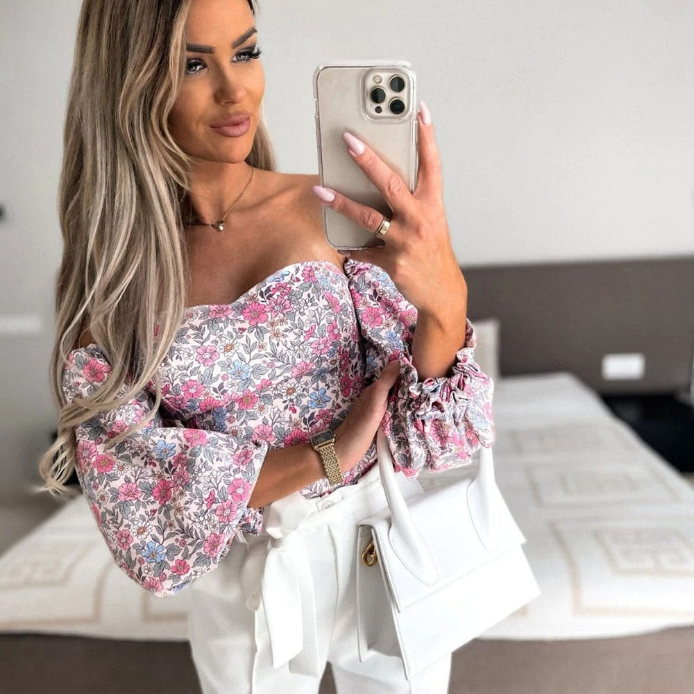 Off Shoulder Cami Floral