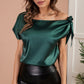 Satin Women Blouse Elegant