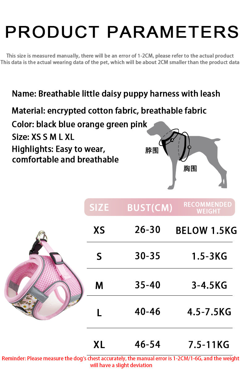 Breathable Reflective Dog Harness