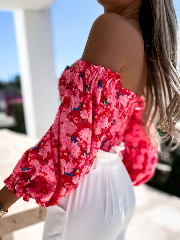 Off Shoulder Cami Floral