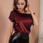 Satin Women Blouse Elegant