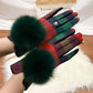 Cashmere Gloves with  Fur