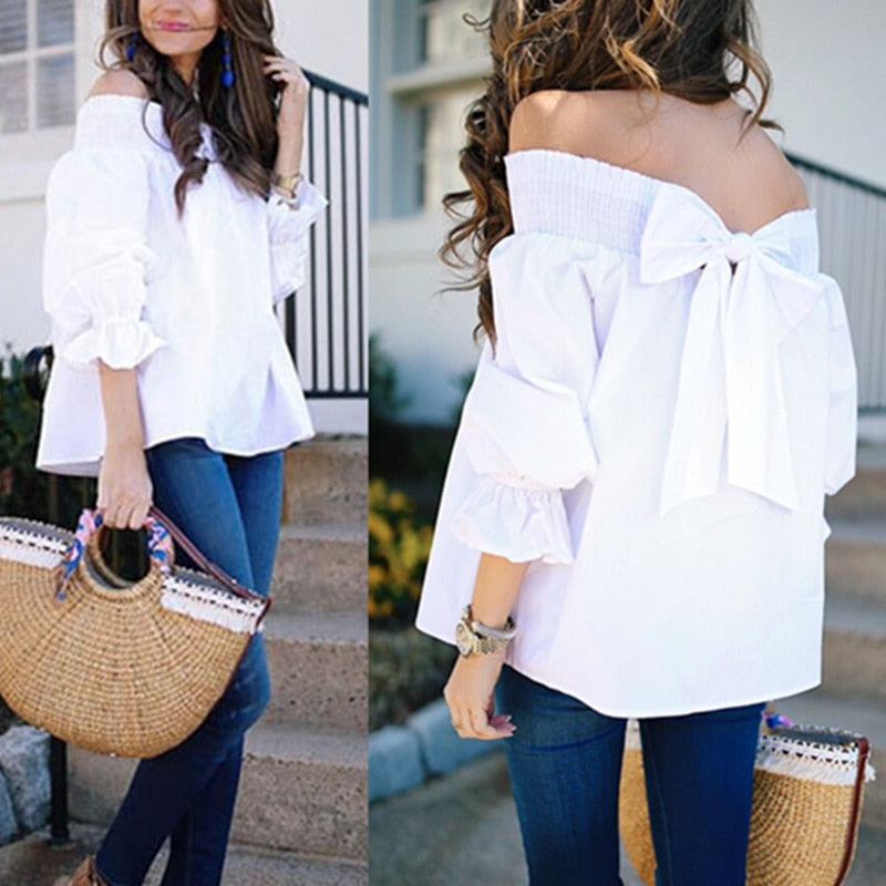 Off Shoulder Strapless Blouse