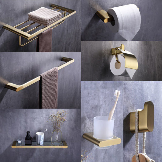 Golden Bathroom Accessories