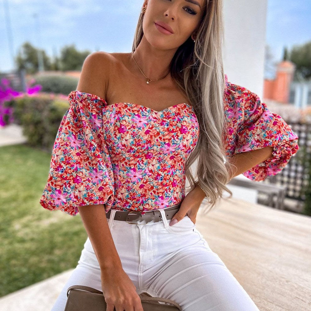 Off Shoulder Cami Floral