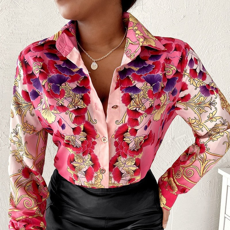 V-Neck Floral blouses